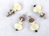 4 SMALL CREAM UKULELE TUNING PEGS FRICTION